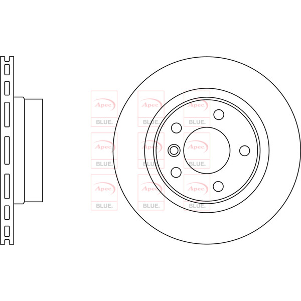 APEC BLUE BRAKE DISC (REAR) (SINGLE) (R90) image