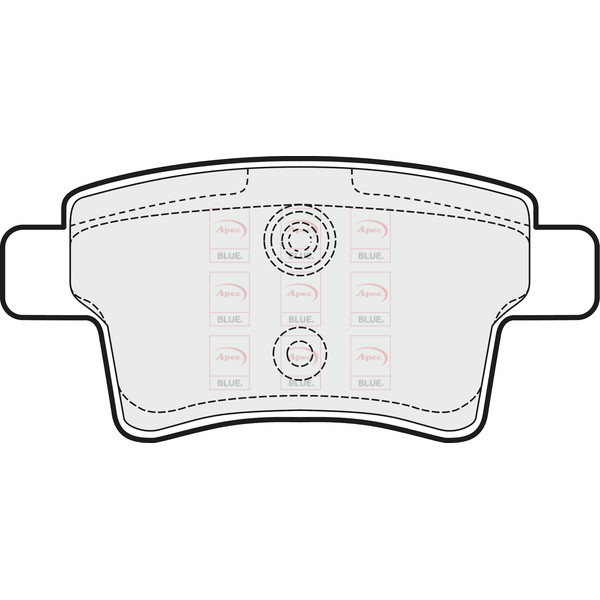 APEC BLUE BRAKE PADS (REAR) (R90) image