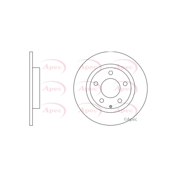 APEC BRAKE DISC (REAR) (SINGLE) image