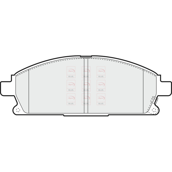 APEC BLUE BRAKE PADS (FRONT) (R90) image