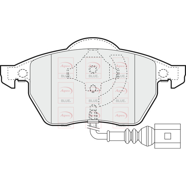 APEC BLUE BRAKE PADS (FRONT) (R90) image