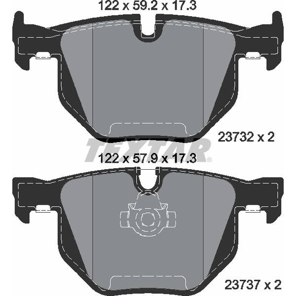 TEXTAR PC BRAKE PADS image