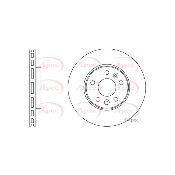 APEC BRAKE DISC (FRONT) (SINGLE) image