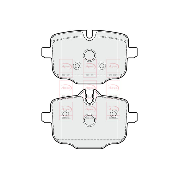 APEC BLUE BRAKE PADS (REAR) (R90) image