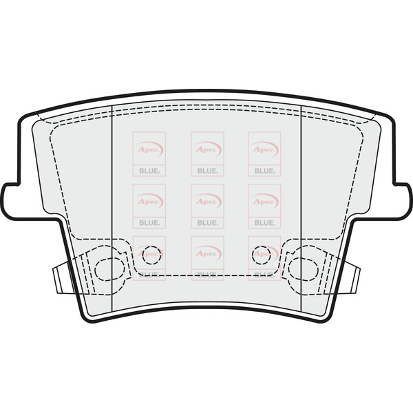 APEC BLUE BRAKE PADS (REAR) (R90) image