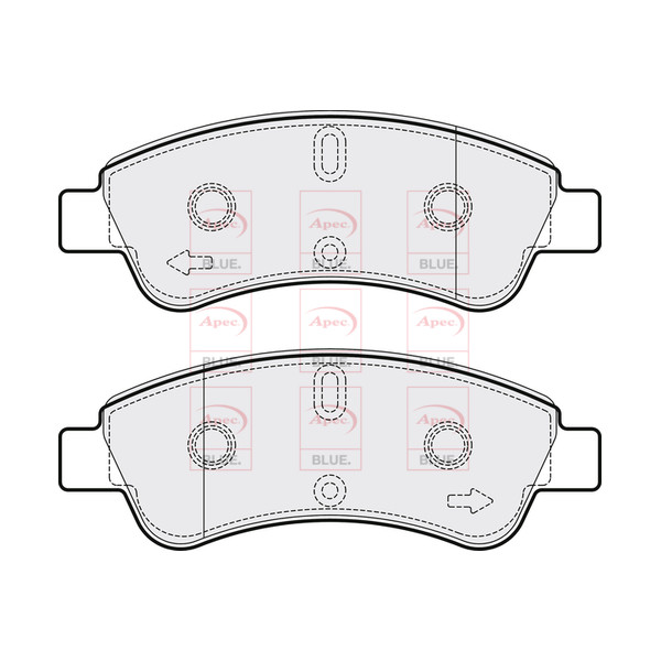 APEC BLUE BRAKE PADS (FRONT) (R90) image