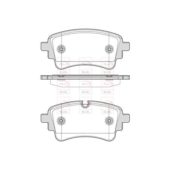 APEC BLUE BRAKE PADS (REAR) image