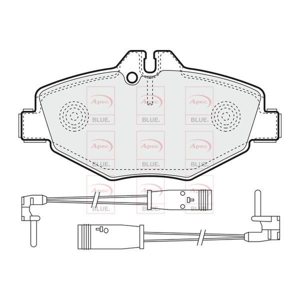 APEC BLUE BRAKE PADS (FRONT) (R90) image