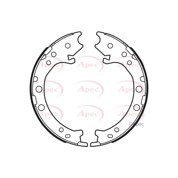 APEC BRAKE SHOES (REAR) image