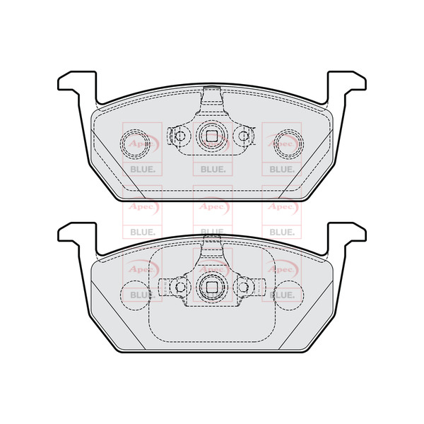 APEC BLUE BRAKE PADS (FRONT) (R90) image