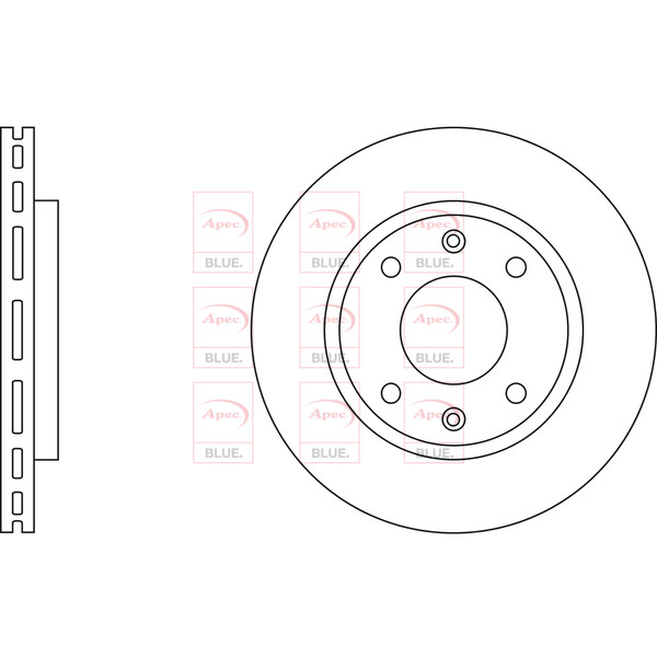 APEC BLUE BRAKE DISC (FRONT) (SINGLE) (R90) image