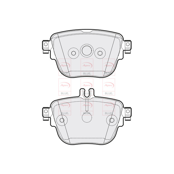 APEC BLUE BRAKE PADS (REAR) (R90) image