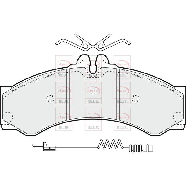 APEC BLUE BRAKE PADS (REAR) (R90) image