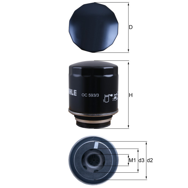 OIL FILTER - SPIN ON image