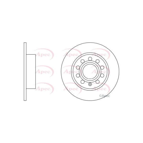 APEC BRAKE DISC (REAR) (SINGLE) image