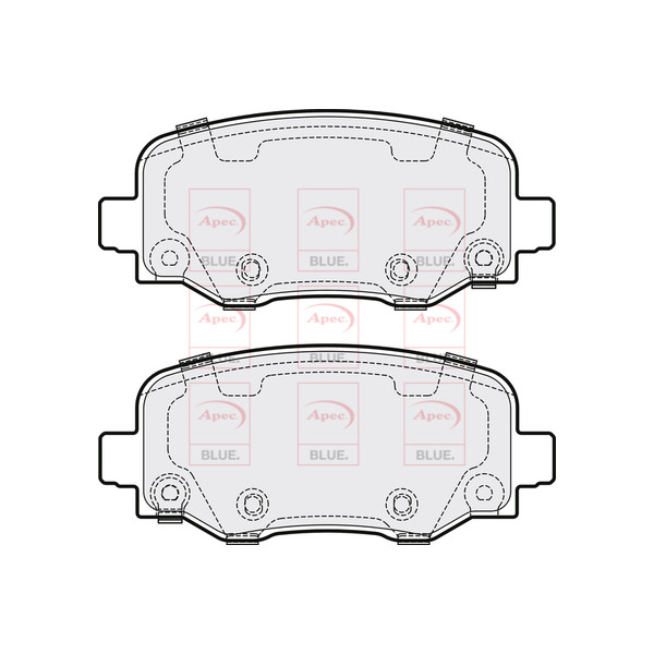 APEC BLUE BRAKE PADS (REAR) (R90) image