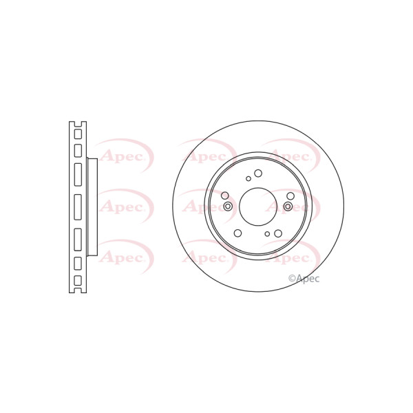 APEC BRAKE DISC (FRONT) (SINGLE) image