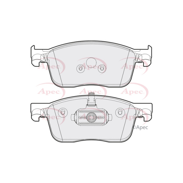 APEC BRAKE PADS (FRONT) (R90) image