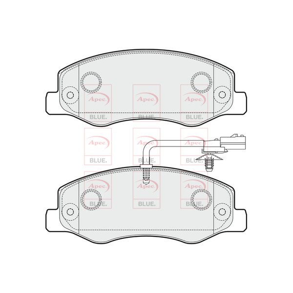 APEC BLUE BRAKE PADS (REAR) (R90) image