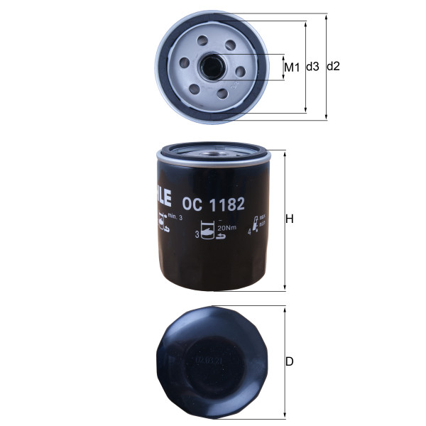 OIL FILTER - SPIN ON image