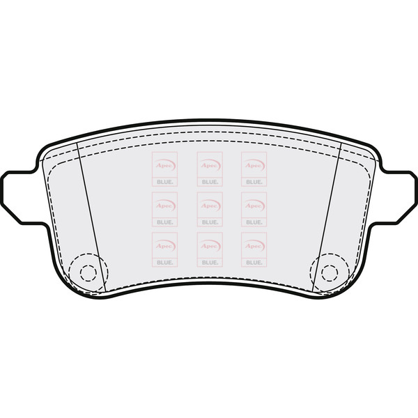 APEC BLUE BRAKE PADS (REAR) (R90) image