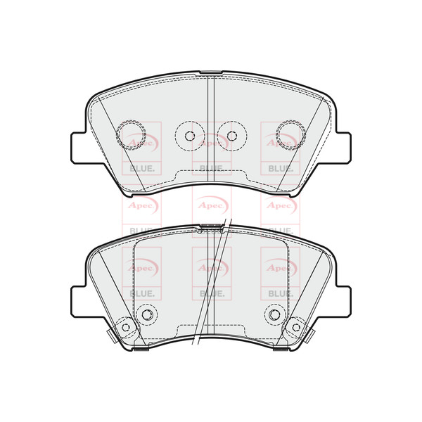 APEC BLUE BRAKE PADS (FRONT) (R90) image