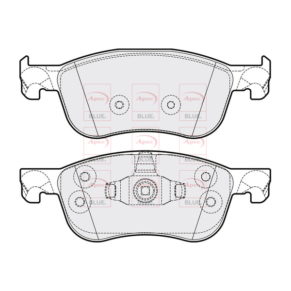 APEC BLUE BRAKE PADS (FRONT) (R90) image