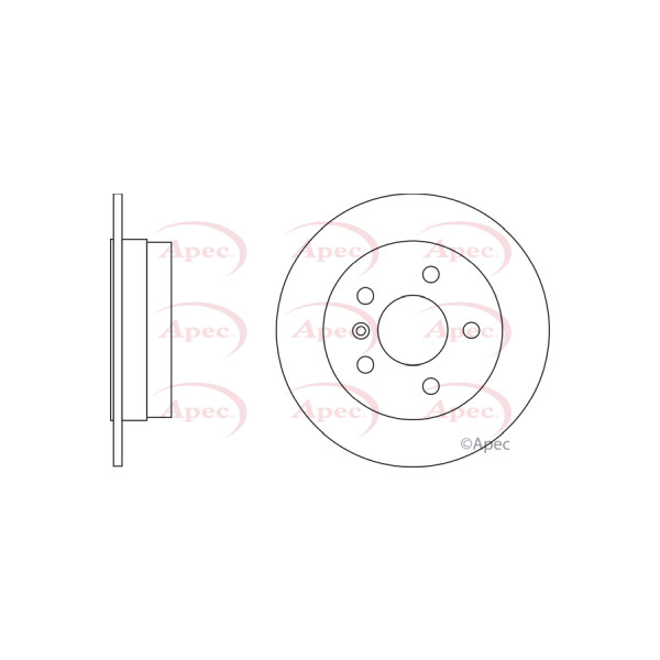 APEC BRAKE DISC (REAR) (SINGLE) image
