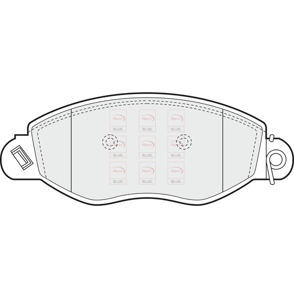 APEC BLUE BRAKE PADS (FRONT) (R90) image
