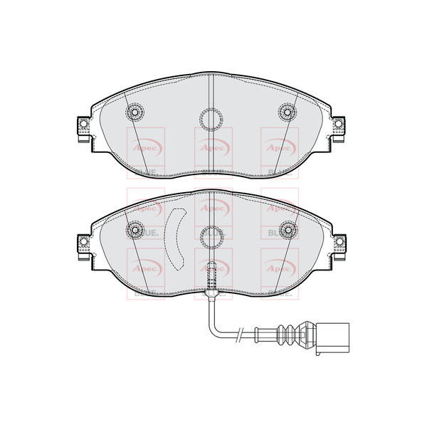 APEC BLUE BRAKE PADS (FRONT) image