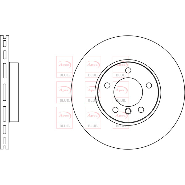 APEC BLUE BRAKE DISC (FRONT) (SINGLE) (R90) image