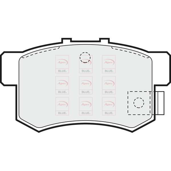 APEC BLUE BRAKE PADS (REAR) (R90) image
