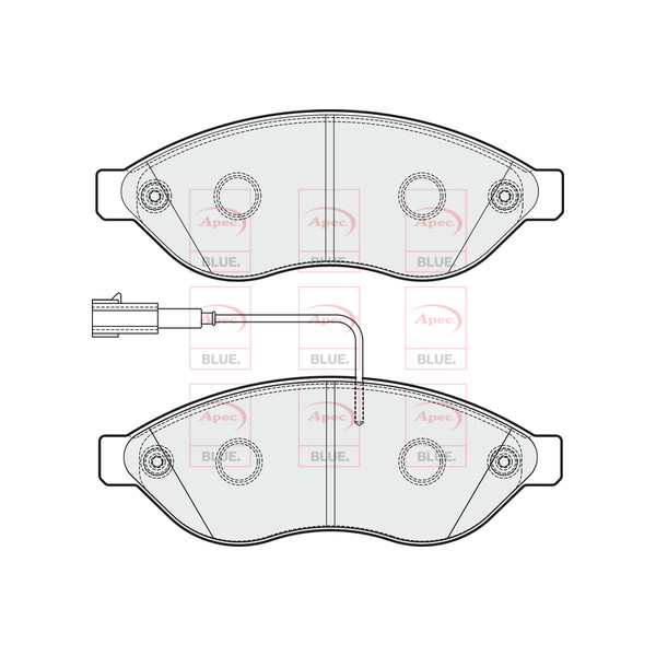 APEC BLUE BRAKE PADS (FRONT) (R90) image