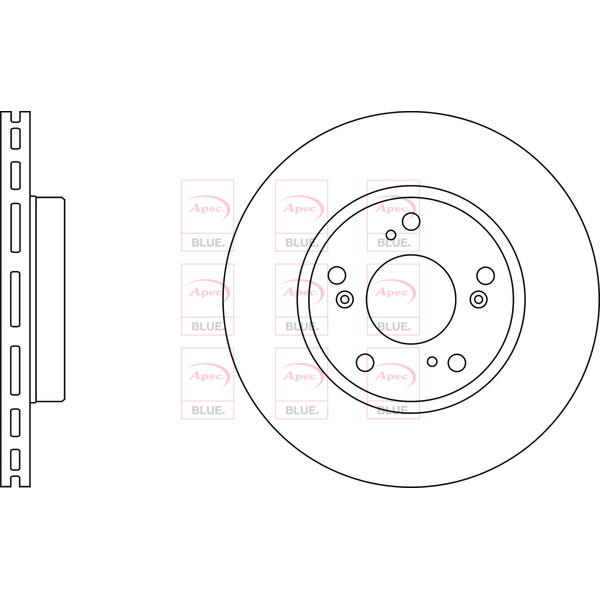 APEC BLUE BRAKE DISC (FRONT) (SINGLE) (R90) image
