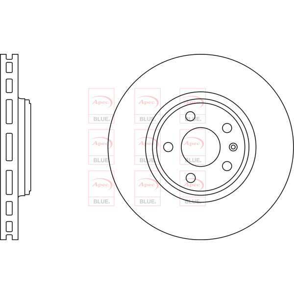 APEC BLUE BRAKE DISC (FRONT) (SINGLE) (R90) image