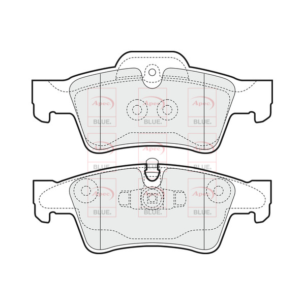 APEC BLUE BRAKE PADS (REAR) (R90) image
