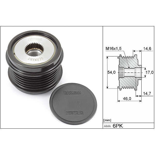 OVER RUNNING ALTERNATOR PULLEY image