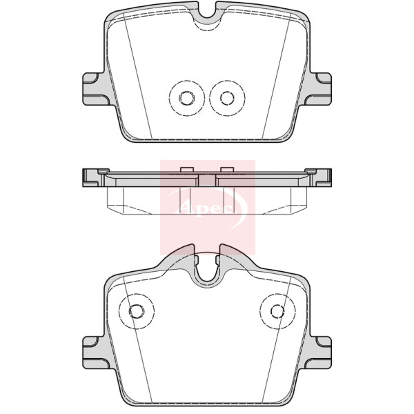 APEC BRAKE PADS (REAR) (R90) image