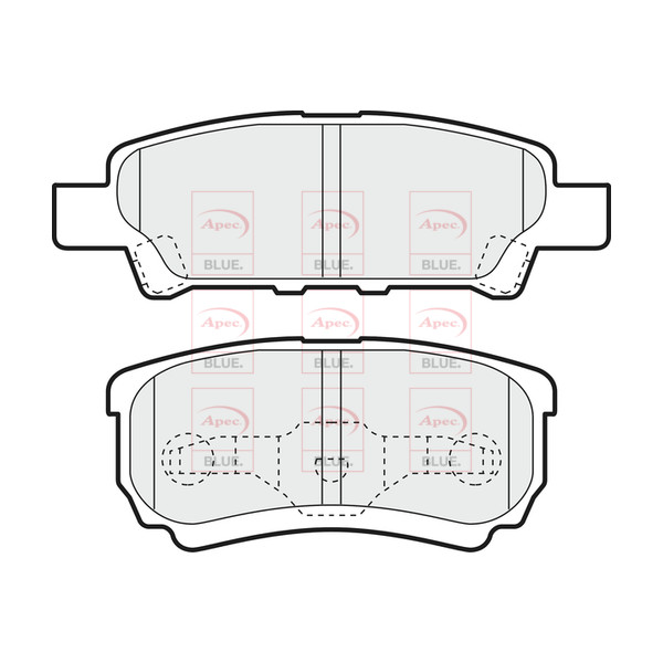 APEC BLUE BRAKE PADS (REAR) (R90) image