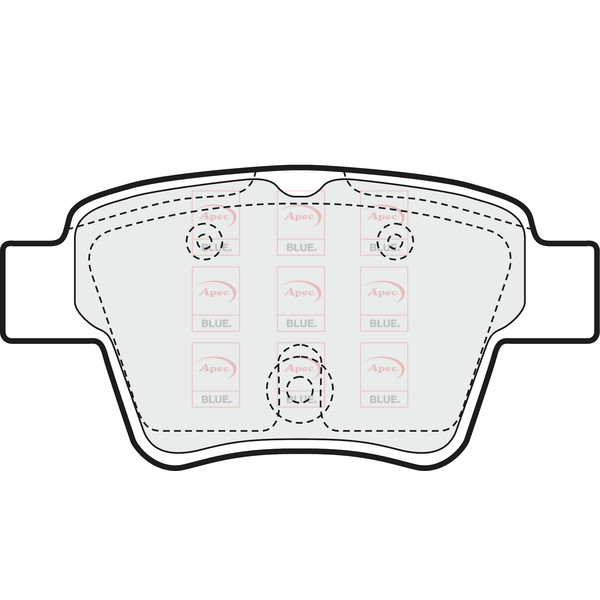 APEC BLUE BRAKE PADS (REAR) (R90) image
