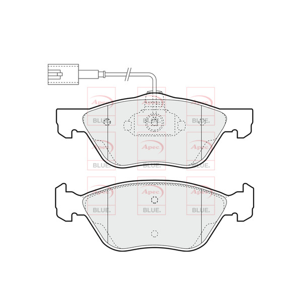 APEC BLUE BRAKE PADS (FRONT) (R90) image