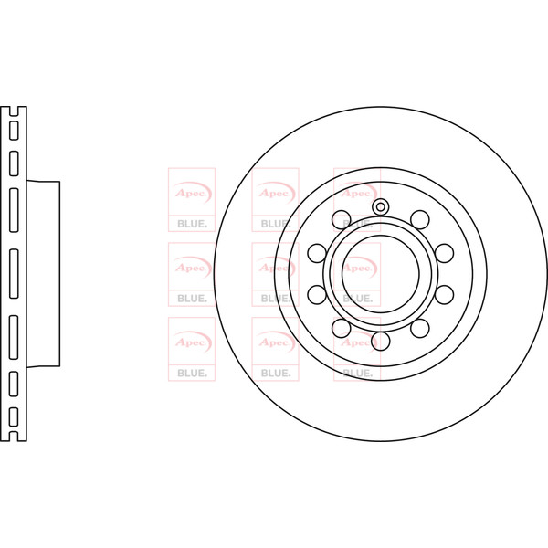 APEC BLUE BRAKE DISC (FRONT) (SINGLE) (R90) image