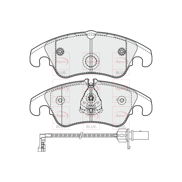 APEC BLUE BRAKE PADS (FRONT) image