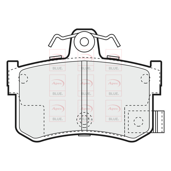 APEC BLUE BRAKE PADS (REAR) (R90) image