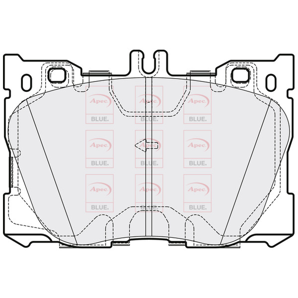 APEC BLUE BRAKE PADS (FRONT) (R90) image