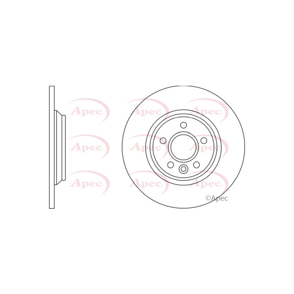 APEC BRAKE DISC (REAR) (SINGLE) image